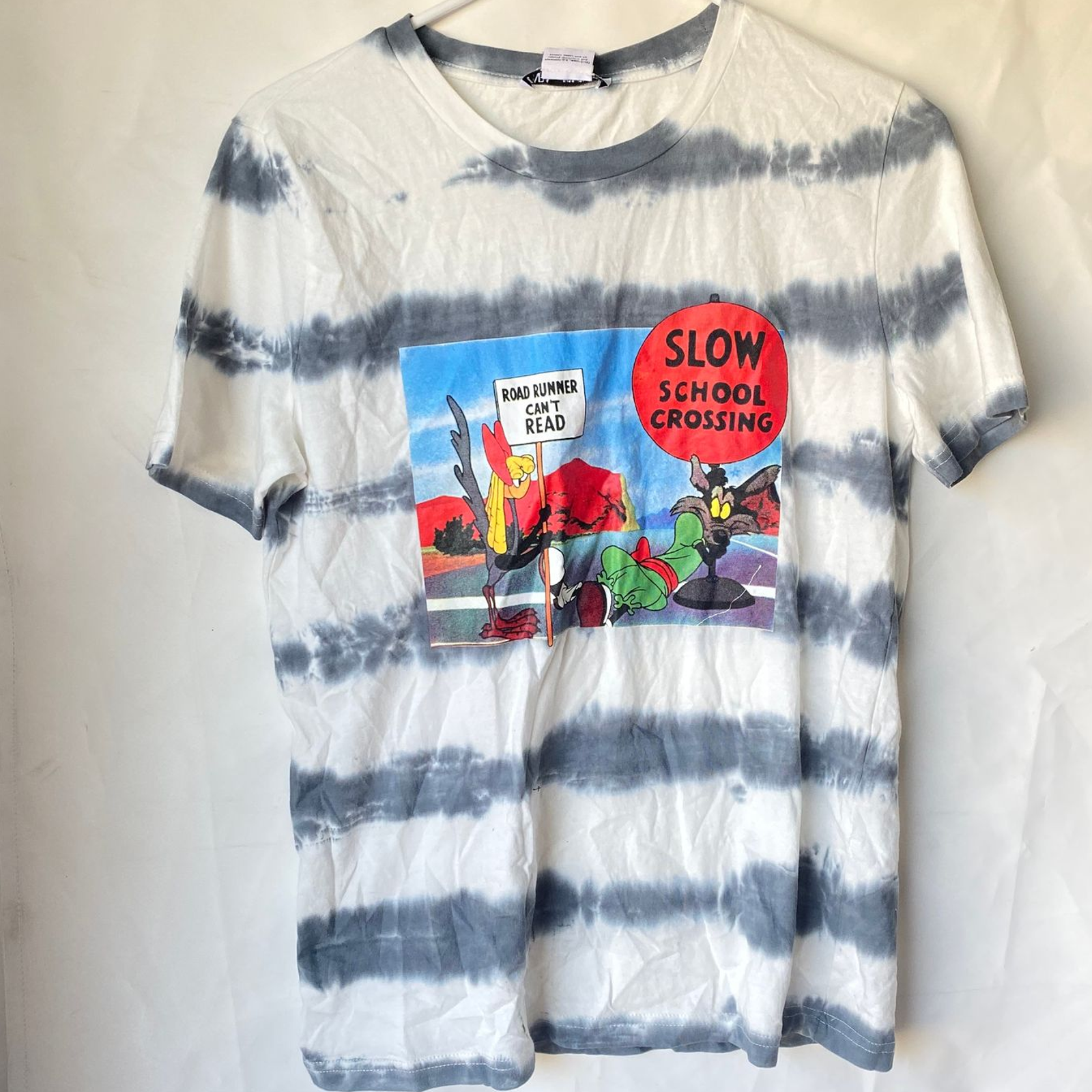 Zara Road Runner Small Tee Shirt Tie Dye Nwt